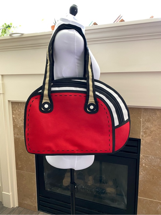 unknown Handbags - NWOT Novelty 2D-to-3D Illusion Drawing Style Shoulder Bag